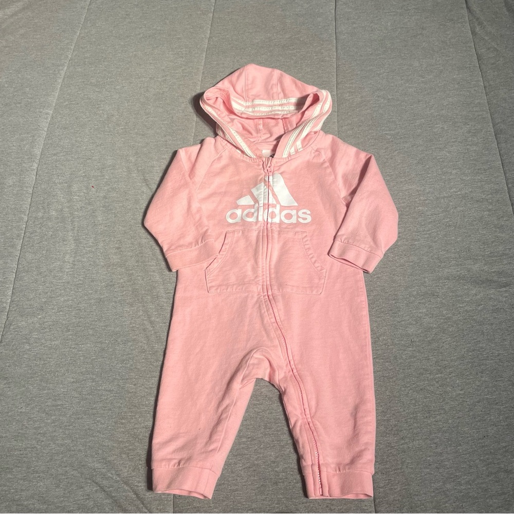 Adidas Light Pink‎ Kids Footie One Piece